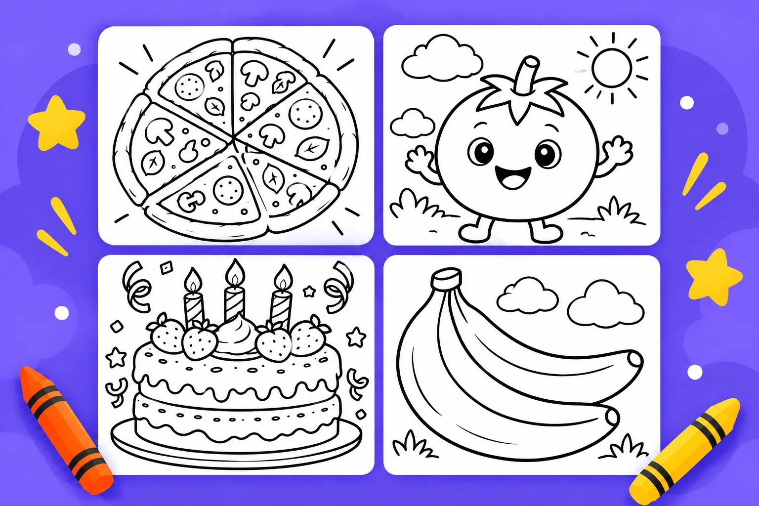 food coloring pages