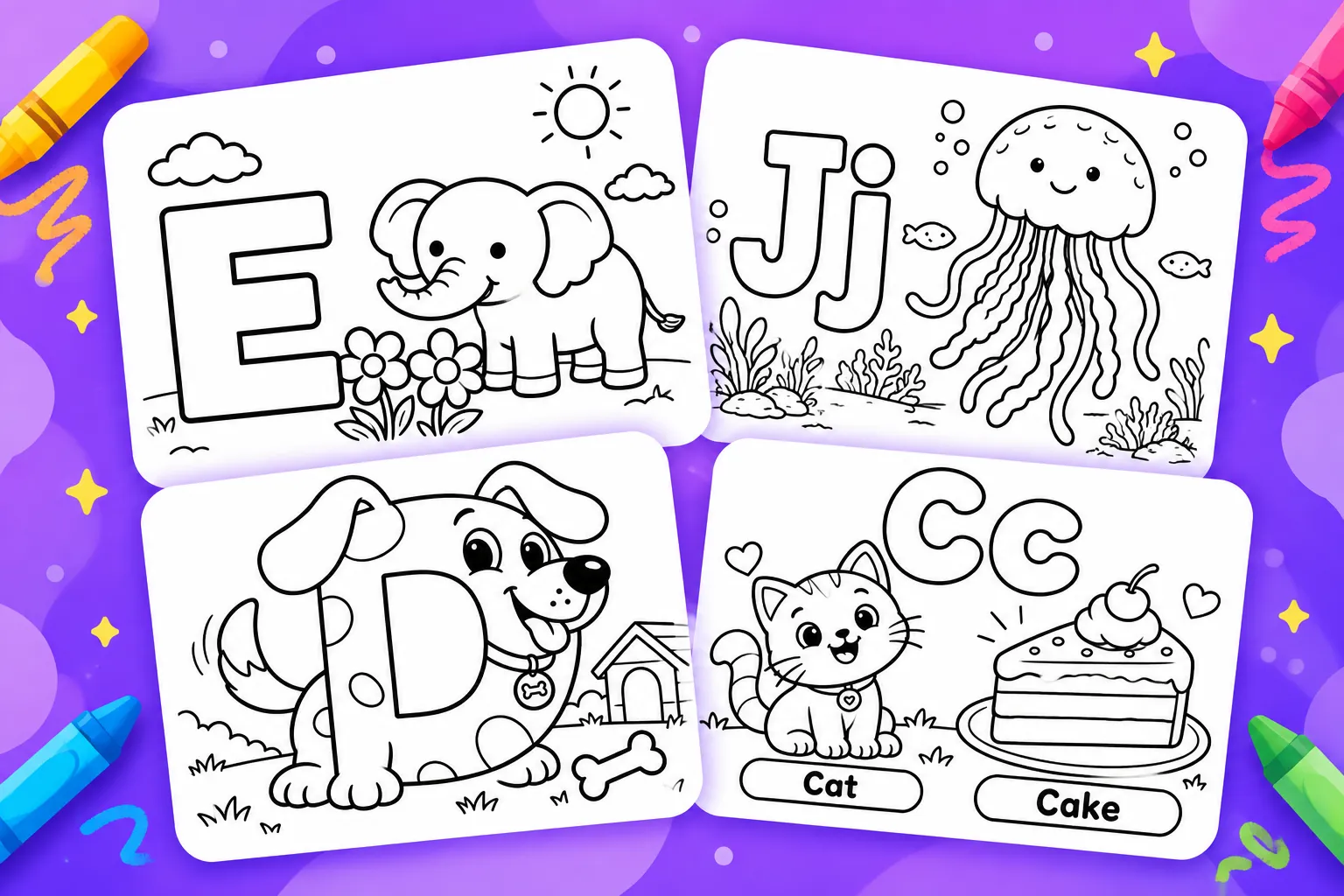 letter coloring pages