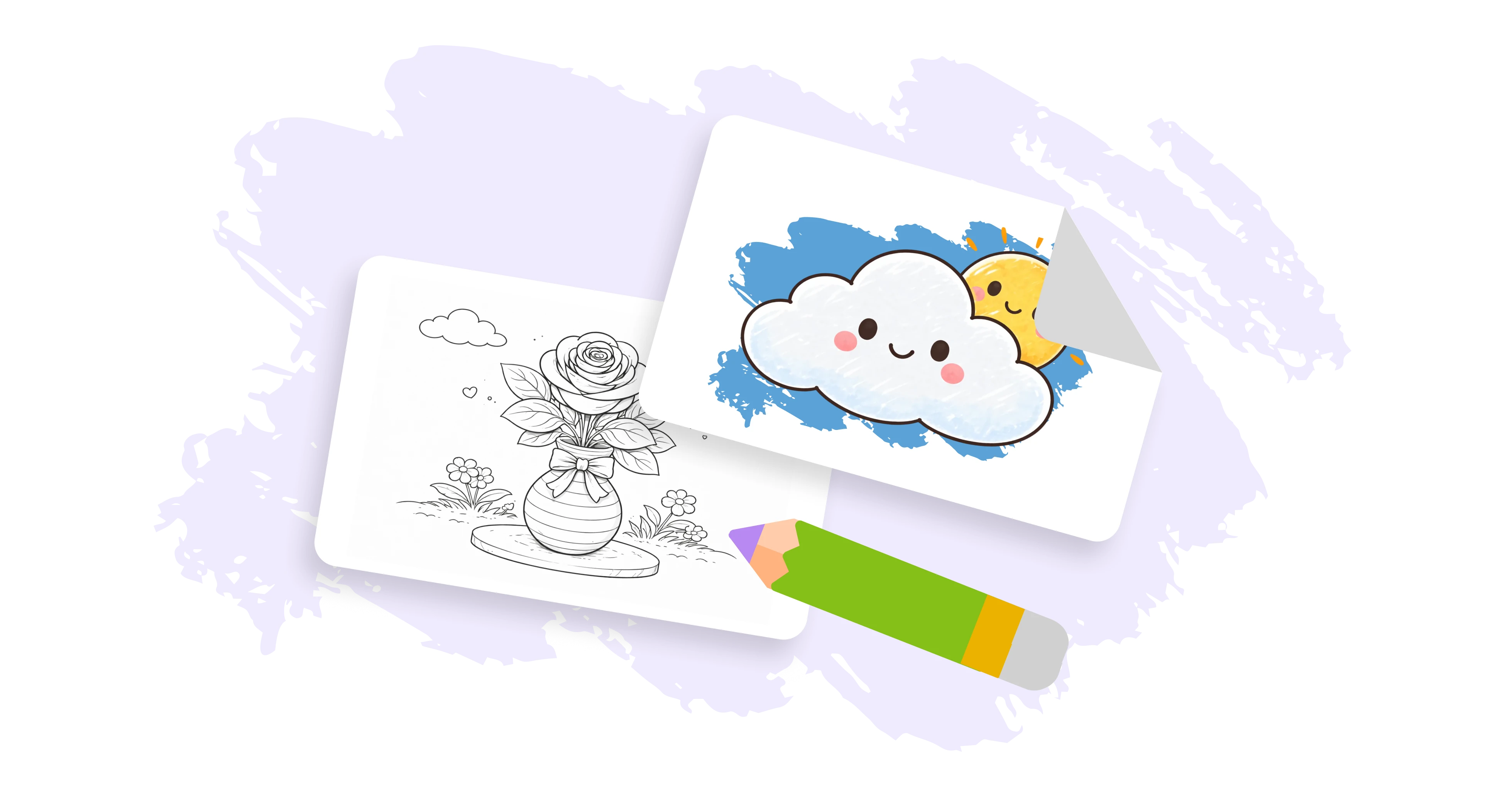 Free Rose Coloring Pages for Kids (PDF) | Keiki