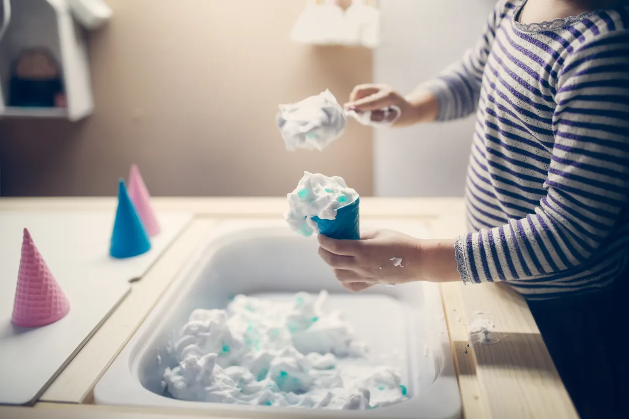 shaving cream kids activities