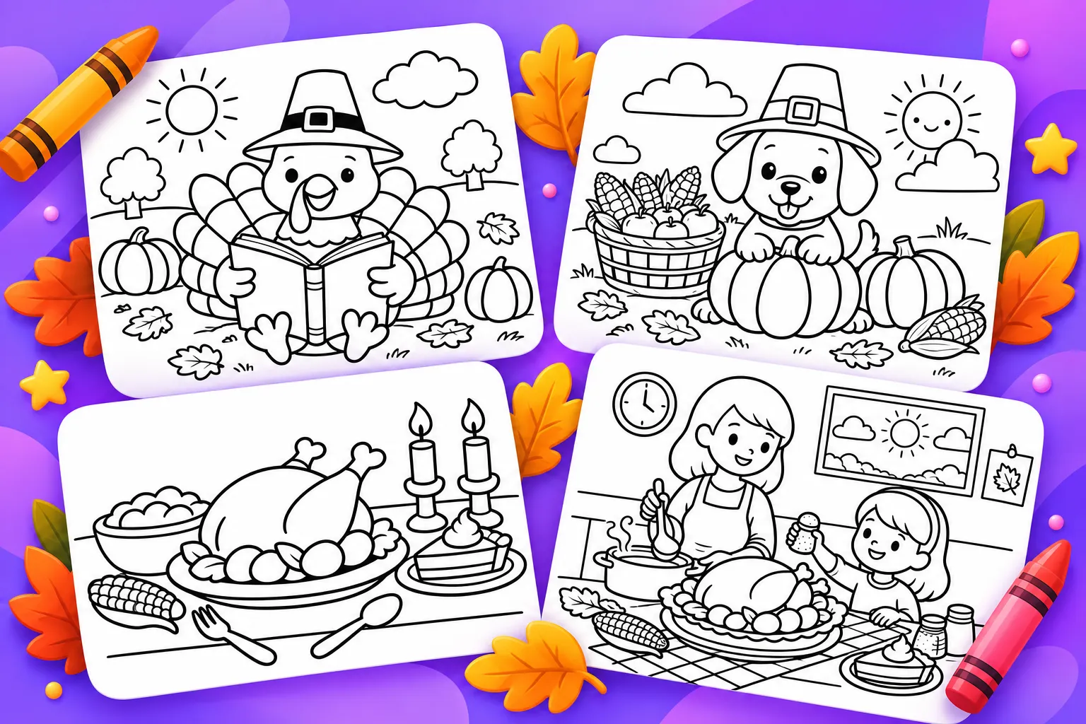 thanksgiving coloring pages